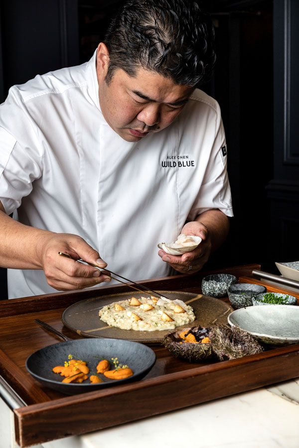 Iron Chef Alex Chen Wild Blue Boulevard Kitchen & Oyster Bar