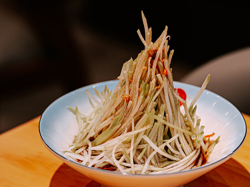 Chayote in Light Vinegar Dressing Chef Tian's 爽口佛手瓜 田師傅總店 Chayote in Light Vinegar Dressing Chef Tian's 爽口佛手瓜 田師傅總店