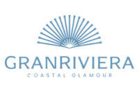 GranRiviera Coastal Glamour logo with elegant fan design and blue tones.