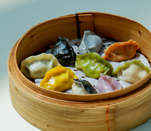 TRADITIONAL STEAMED DUMPLING SAMPLER Nine Dumplings