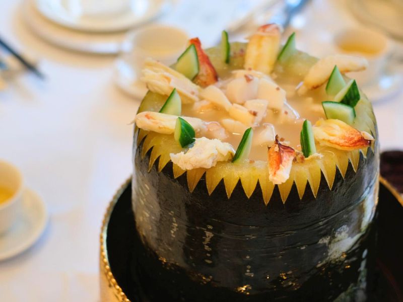 Winter Melon Soup Sea Harbour Restaurant 百寶冬瓜盅海港酒家